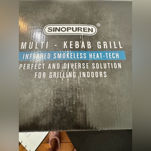 NIBSinopuren Kabob Electric Indoor BBQ Rotisserie with Adjustable Temperature - Picture 5 of 5